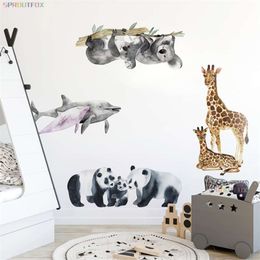 Vinyl Decorative Wall Stickers Home Decor Living Room Large Animal Decals Wall Stickers Bedroom Wall Decorations Living Room 210929