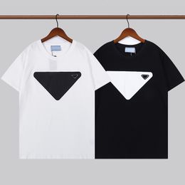 triangle t shirt Australia - 22SS Men's T-shirts summer women's short sleeve fashion classic inverted triangle round neck breathable couple's T-shirt high quality
