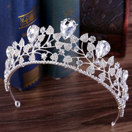 Headpieces Bridal Crowns Vintage Wedding Hairband Goddess Crystal Prom Hair Jewellery Headpiece 16cmX6.5cm