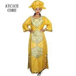 african dresses for women fashion design african bazin riche long dress LA063# 210408