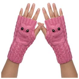 Sports Gloves 25# Winter Women Goth Clothes Girl Knitted Arm Fingerless Keep Warm Soft Mitten Guantes Womens