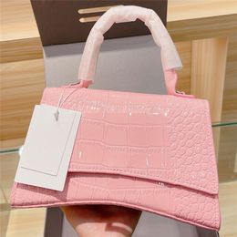 2022 Handbag Designer Wallet Women Shoulder Crossbody Bag Purse Tote Half Moon Hobos Hasp Mini Plain Alligator Crocodile One Handle Clutch B