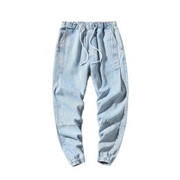 Men's Vintage Cargo Jeans Plus Size Hip Hop Black Jean for Men Mens Denim Pants Men Fashion 2020 Trousers G0104