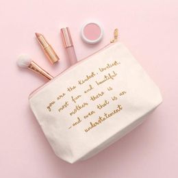 Storage Bags 100pcs/Lot Personalised Beauty Gift 10oz Cotton Bag Cosmetic Toiletry Pouch Canvas With Customized Logo Printed