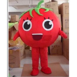 Halloween Tomato Mascot Costume Top Quality Cartoon vegetable Anime theme character Adult Size Christmas Carnival Birthday Party Fancy Dress