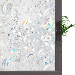 Window Stickers Film Privacy Sun Blocking Removable Sticker Decorative Adhesive Stained Glass Decals Static Cling