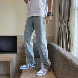 Hombres Deshilachado Ripped Jeans Pantalones Crop de Superdry azul envejecido Pantalones De Pierna Recta Hombres Deshilachado Ripped Jeans Pantalones Crop de Superdry azul envejecido Pantalones De Pierna Recta