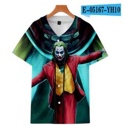 Custom Man Baseball Jersey Buttons Homme T-shirts 3D Printed Shirt Streetwear Tees Shirts Hip Hop Clothes Front and Back Print Good 097