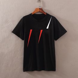 남성 Tshirt Womens 여름 티셔츠 패션 문자 인쇄 티셔츠 캐주얼 탑 통기성 느슨한 반바지 소매 크루 넥 2021