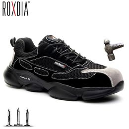 ROXDIA brand lightweight steel toecap men safety shoe work outdoor breathable male female plus size 36- RXM648 211217