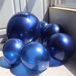 10/12/18inch Navy Blue Balloons Quality Premium Latex Helium Party Decoration Y0622