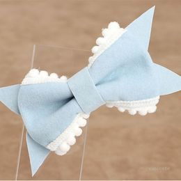 Party Favour European and American fashion children's hairpin baby hairband flannelette bow headdress 16style T2I52294