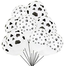 -Decoração do Partido 12inch 2.8g Balões de Látex Balão de Desenhos Animados Vaca Welmelon Leopardo Pé Tigre Imprimir Aniversário Do Chuveiro