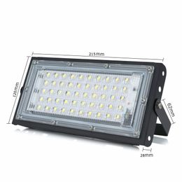 50W 100W Led Flood Light 110V 220V Outdoor Module Floodlight Spotlight Red Green Blue RGB IP65 Waterproof Street Lamp Landscape Lighting