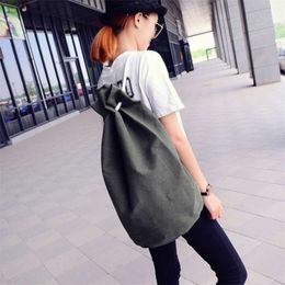 GOPLUS Backpack for Men Original Design Canvas Drawstring Bag Unisex Backpack Canvas Shoulder Bags mochila feminina Shopper 210929