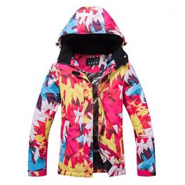 Skiing Jackets Ski Suit Female Korean-Style Veneer Double Plate Jacket Wind-Resistant Waterproof Thick Warm Outdoor Tide