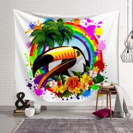 150x200cm 3D Digital Print Animal Tapestries Living Room Wall Decorative Carpet Polyester Wall Hanging Tapestry