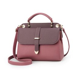 HBP women's bag 2021 fashion embroidery handbag European American simple multi-function contrast shoulder strap messenger