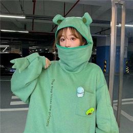frog hood moletom com capuz