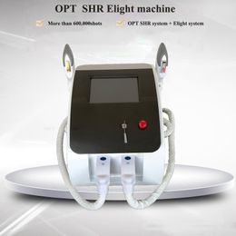 portable elight ipl rf unwanted hair removal machine opt skin rejuvenation e light pigmentation remover 2 Handles 600000shots