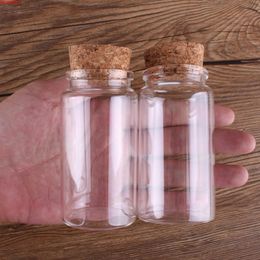12pcs 100ml Glass Bottles Spice Jars Candy Storage Vials With Cork Stopper For Wedding Gift Size 47*90*33mmgoods