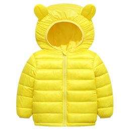 Baby Kids Jacket Winter Warm Coats Boys Outerwear For Girls Cartoon Coat Spring Toddler Children Hooded 1 2 3 4 5 6 Years 211204