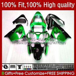 Injection Bodywork For KAWASAKI NINJA ZX-9R ZX900 900CC 1998-2003 Body 25No.130 ZX9 Metal Green 9 R ZX 9R 900 CC ZX9R 00 01 02 03 ZX-900 2000 2001 2002 2003 OEM Fairing Kit