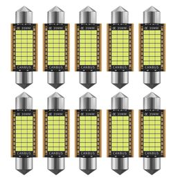 10Pcs C5W C10W LED Bulbs Canbus Festoon-31MM 36MM 39MM 41MM 2016 chip Car Interior Dome Light Reading Light 12V 24V Free Error
