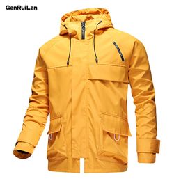 Spring Autumn Hooded Jacket est Fashion Hip Hop Casual Man Hooded Coat Slim Parka Outwear Clothes Men Jacket B0770 210518