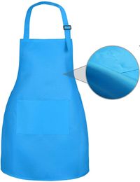 new Customised your LOGO children Aprons Barista Bartender Chef BBQ Hairdressing Cooking Apron Catering Uniform Anti-Dirty Overalls EWD7791