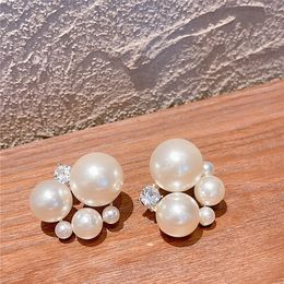 Beautiful Fashion White Pearl Earrings For Women Bridal Wedding Party New Jewellery Statement Pendientes Christmas Gifts