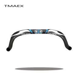 Bike Handlebars &Components TMAEX Carbon Handlebar Blue/Red Matte Rest Aero Bar Handle Bars 31.8mm Ultra Light