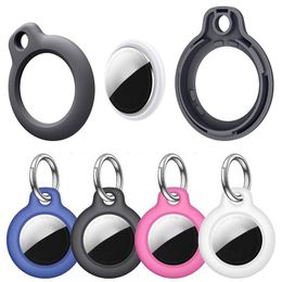 Hooks & Rails PC Protector Case For Apple Airtags Protective Cover Air Tag Locator Tracker Anti-lost Device Keychain Protect Sleeve