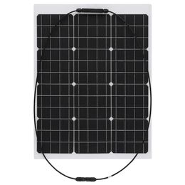 50W 18V Monocrystalline Flexible ETFE Solar Panel For Home Car Boat - #2