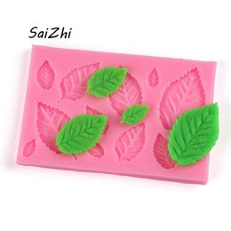 Cake Tools DIY Rose Flowers Leaf Silicone Mould Chocolate Wedding Decorating Fondant Sugarcraft 5627