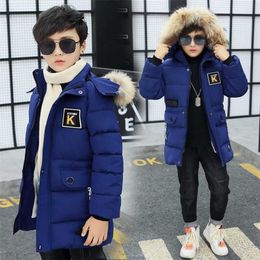 Kid Winter Jacket A Boy Park 12 Children's Clothing 13 Boys 14 15 16 Thick Cotton Thickening -30 Degrees 211203