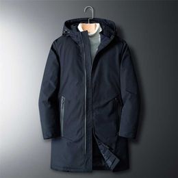 Thick Down & Parka Coat Oversize 6XL 7XL 8XL Brand Keep Warm Winter Men's Black Padded Jacket 211204