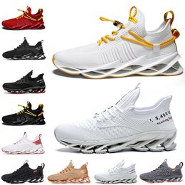 Wholesale Non-Brand men women running shoes Blade slip on black white all red Grey orange Terracotta Warriors trainers outdoor sports sneakers 39-46