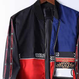 designer Jacket For Men 2021 Striped Slim Pocket Mens Windbreakers Jackets Casual Baseball Men's Hoodies Jacket And Coat