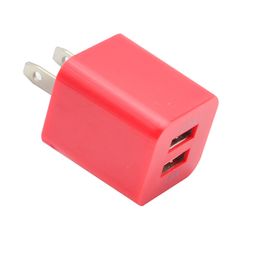 phone chargers 2.1A Dual usb ports US Eu Ac home wall charger plug adapter for iphone samsung s6 s7 edge smart