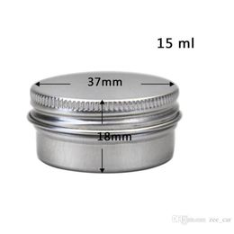 1/2 oz Aluminium Tin Jars Screw Cap Round Storing Can Container Cosmetic Metal Tins Empty Container