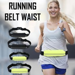 Outdoor Bags Running LED Flash Belt Travel Waist Bag Phone Keys Waistband Sports Waterproof Warning Cyling Accessories