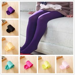 Solid Girls Pantyhose Pure Children Tights Baby Girl Stocking Flexible Kid Panties Girl Panties Toddler Ballet Dancing Clothes 210413