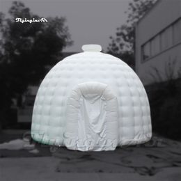 Customised White Advertising Inflatable Dome Tent 5m/6m/8m Portable Air Blow Up Igloo With Blower For Party And Wedding Events