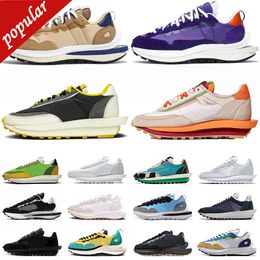 36-45 Waffle Pegasus LDWaffle LDV Waffle Running Shoes Mens Womens Clot Bright Citron Dark Iris Sesame Blue Void Black Gum Chunky