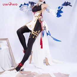 PRE-SALE UWOWO Ganyu Cosplay Hot Game Genshin Impact Costume Halloween Women Girl Kids Costumes Gan Yu Outfit Y0903