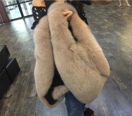 Winter Leather Faux Fur Coat Vest Women's Sleeveless Fluffy Thick Warm Waistcoat Jacket 210607