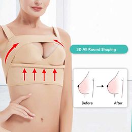 Women's Shapers Running Chest Supports Breast Push Up Stabilizer Women Posture Corrector Shaper Sports Anti Bounce Adjustable Buckle Bra Ves