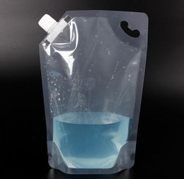 1000ml/ 1L Stand Up Plastic Drink Packaging Spout Bag Pouch for Beverage Liquid Juice Milk Coffee Water SN5632