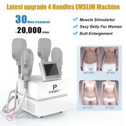 Portable 4 Handles HIEMT Machine Body Slimming Emslim Fat Removal Electromagnetic Muscle Stimulation Slim Beauty Device